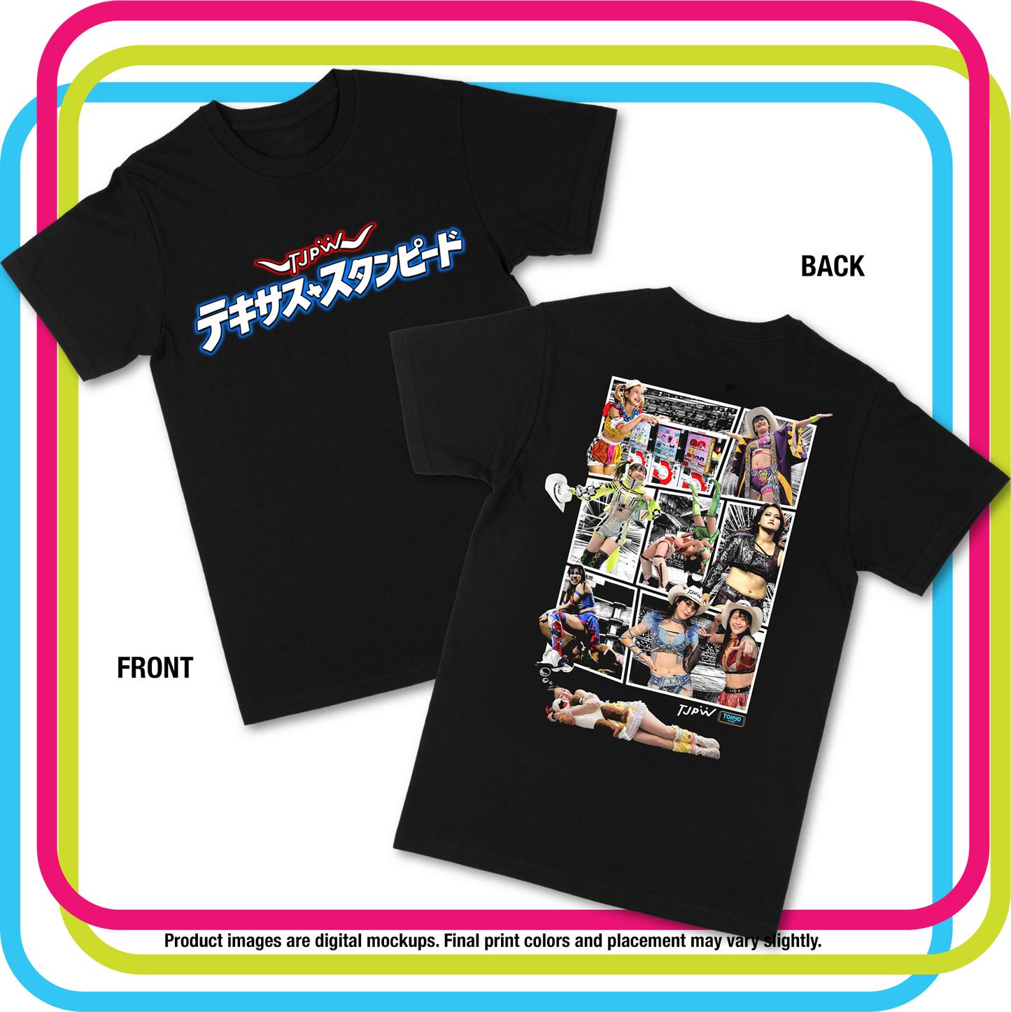 Texas Stampede 2026 T-shirt - Manga Collage