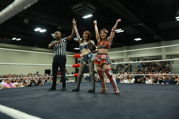 Yuki Kamifuku and Wakana Uehara (“OberEats”) vs. Raku and Pom Harajuku