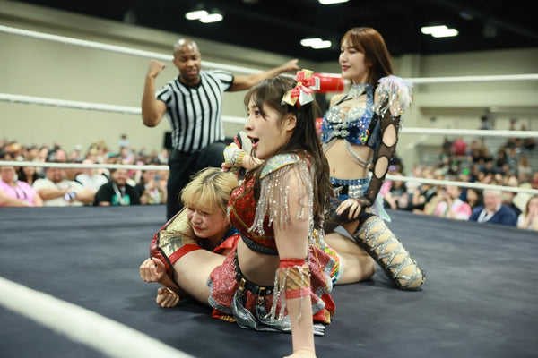 Yuki Kamifuku and Wakana Uehara (“OberEats”) vs. Raku and Pom Harajuku